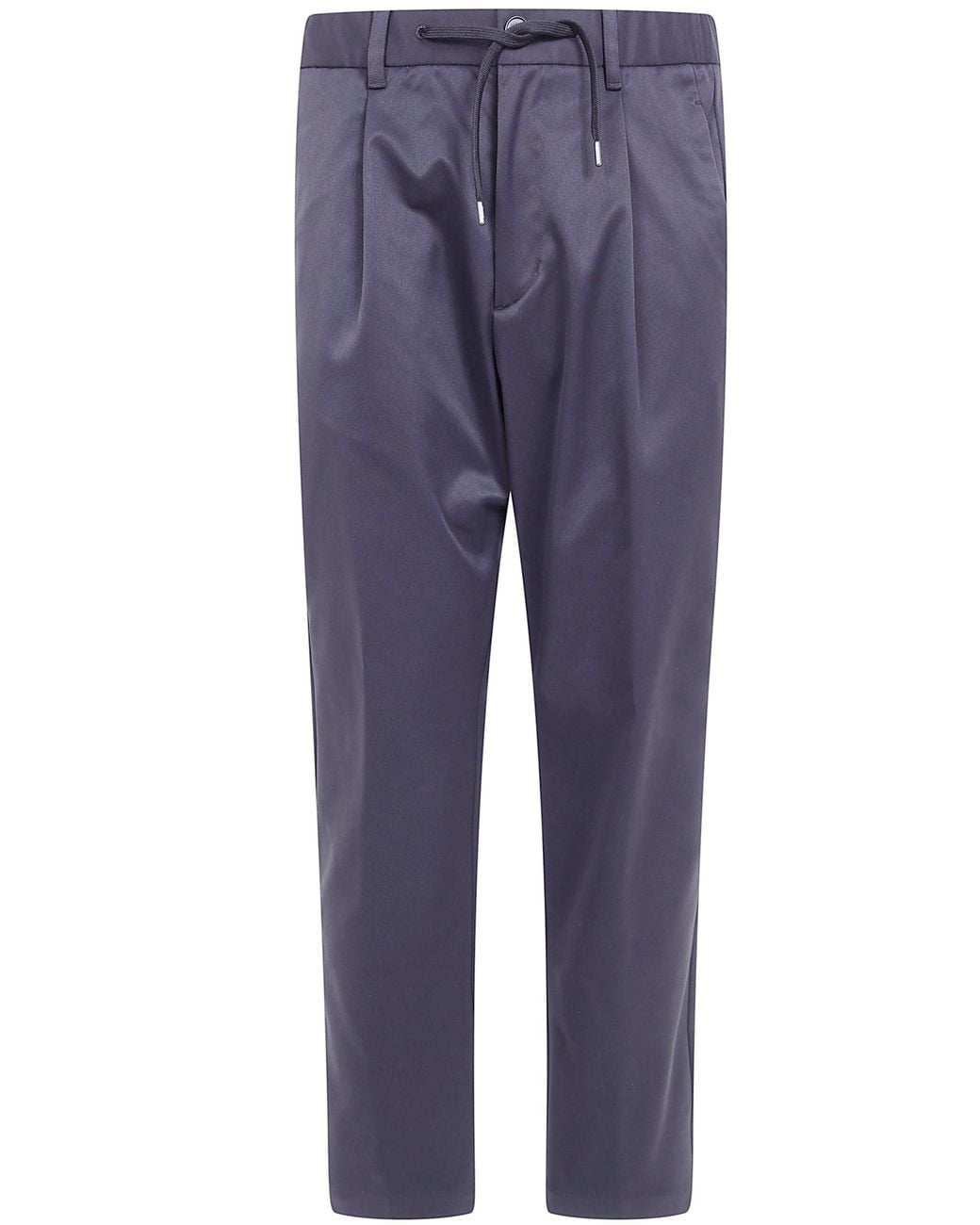 Herno Blue Pants Classic Trousers for men