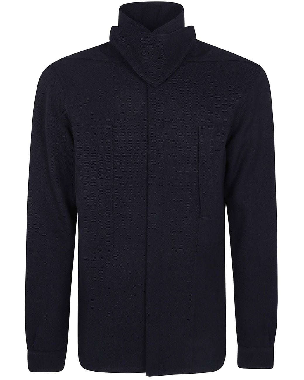 Rick Owens Blue Outershirt Jacket for men