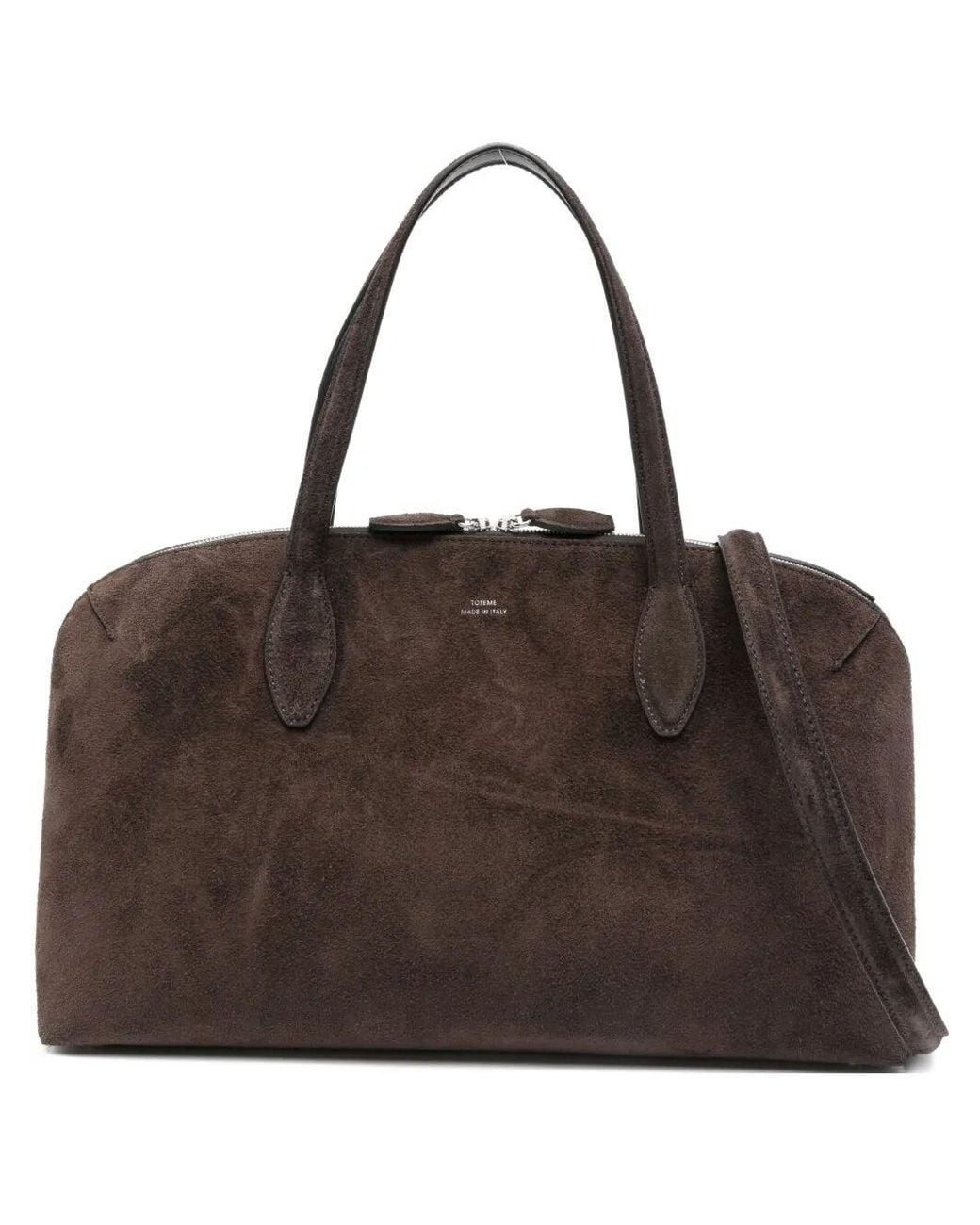 Totême Brown "M Suede Day" Tote Bag