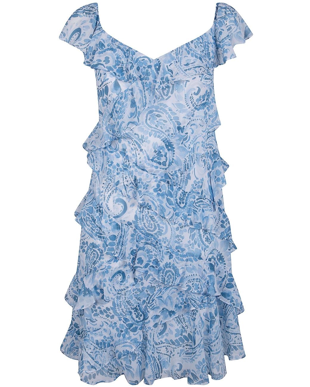 Ralph Lauren Blue Woven Mini Dress