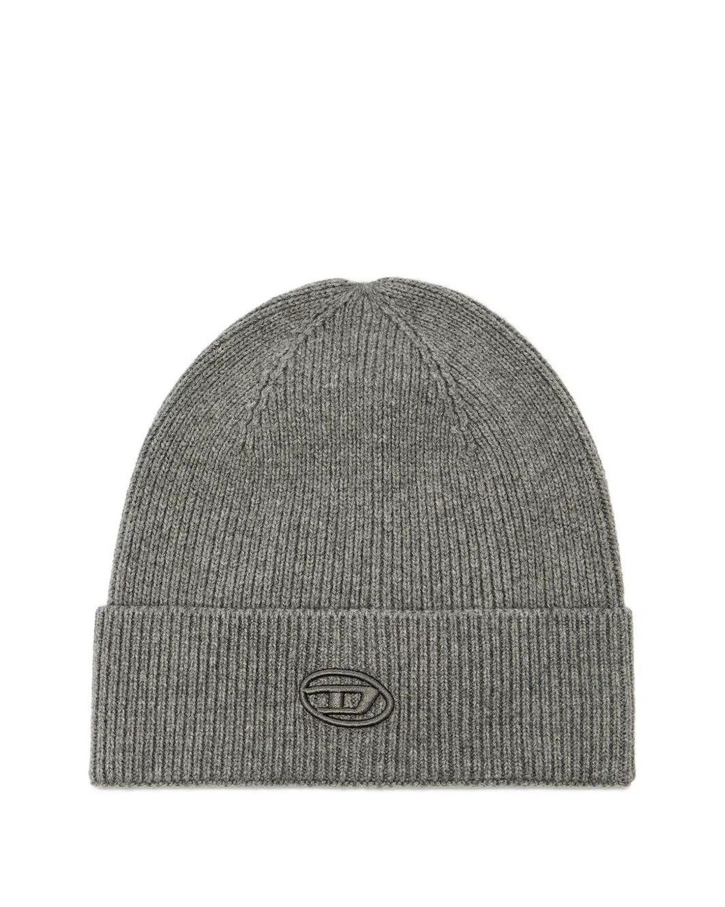 DIESEL Gray K-Coder-Fully B Beanie for men