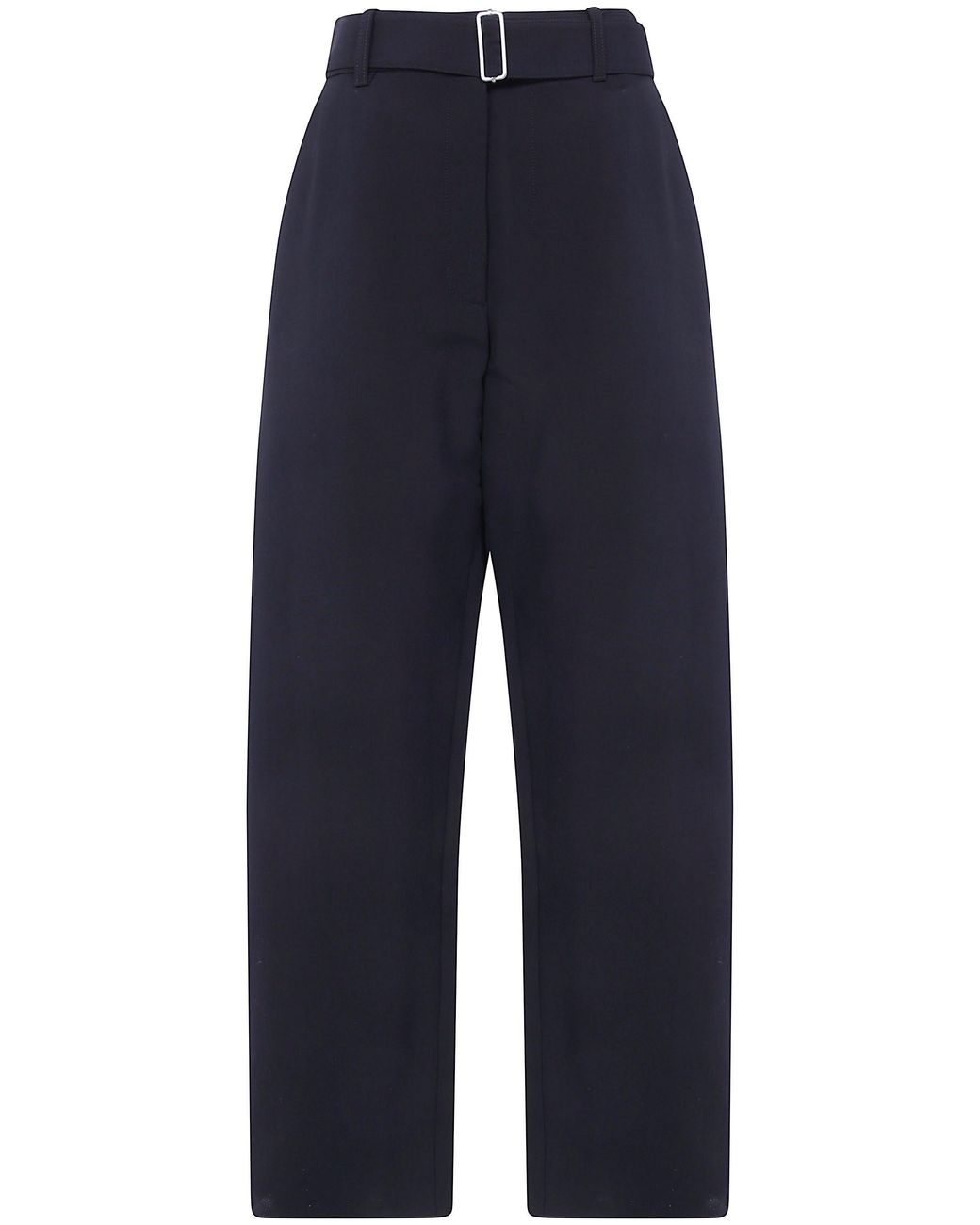 Studio Nicholson Blue Pants Belted Round Leg Pant