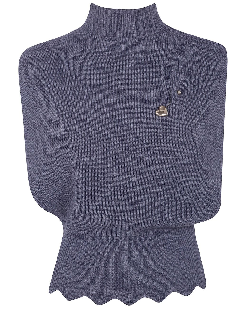 Twinset Blue Top Wool