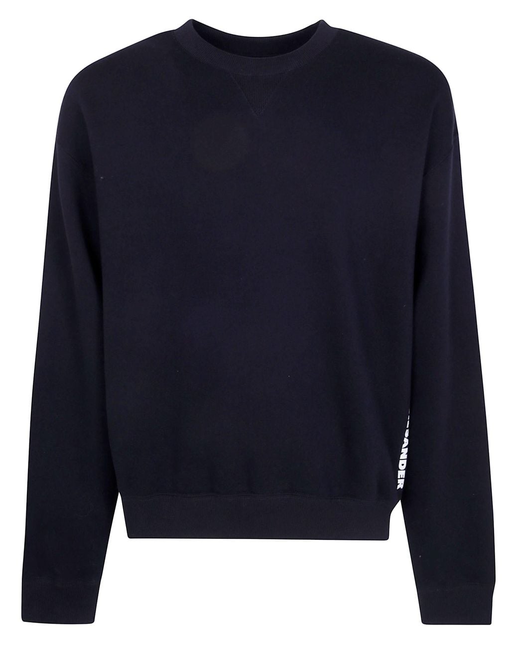 Jil Sander Blue Sweatshirt Crew Neck Long Sleeves "J22Gu0166.J20128 001 Bla for men