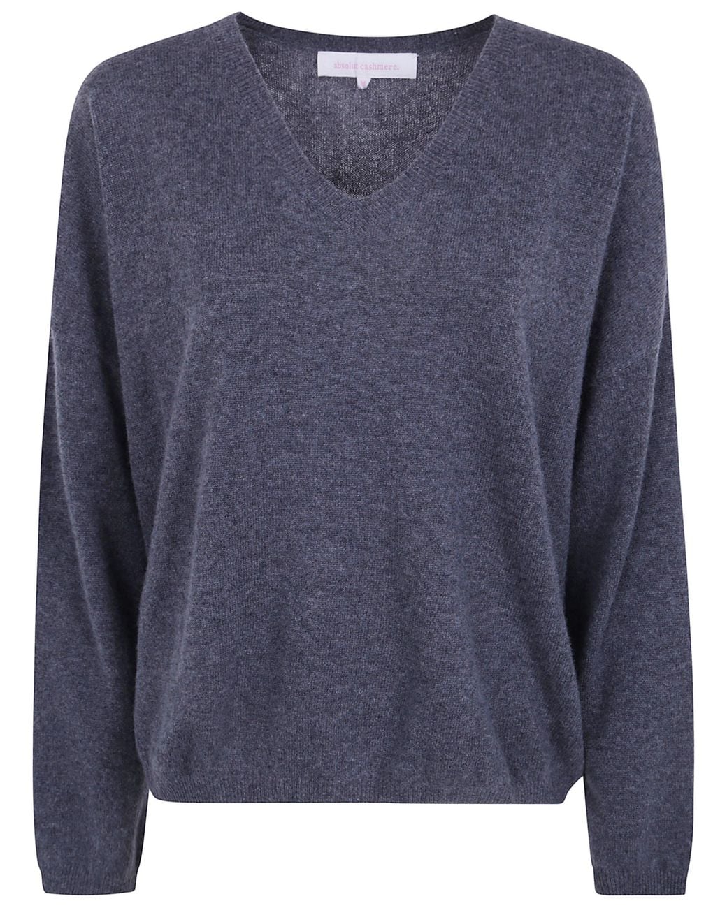 ABSOLUT CASHMERE Blue V-Neck Sweater "Alicia"