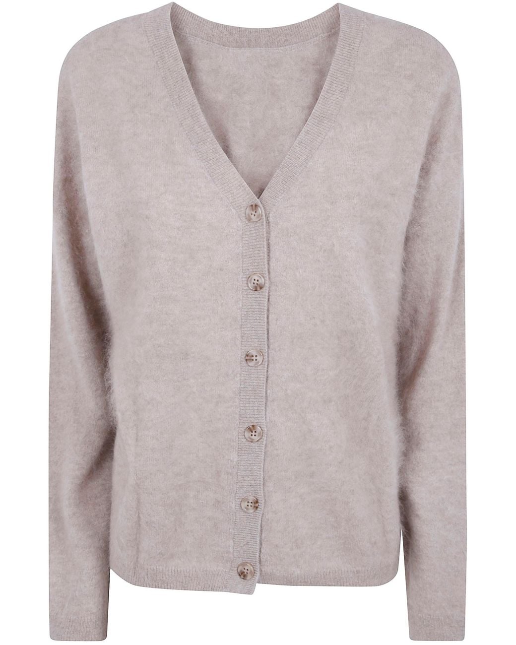 ABSOLUT CASHMERE Gray Sweater V Neck "Debora"