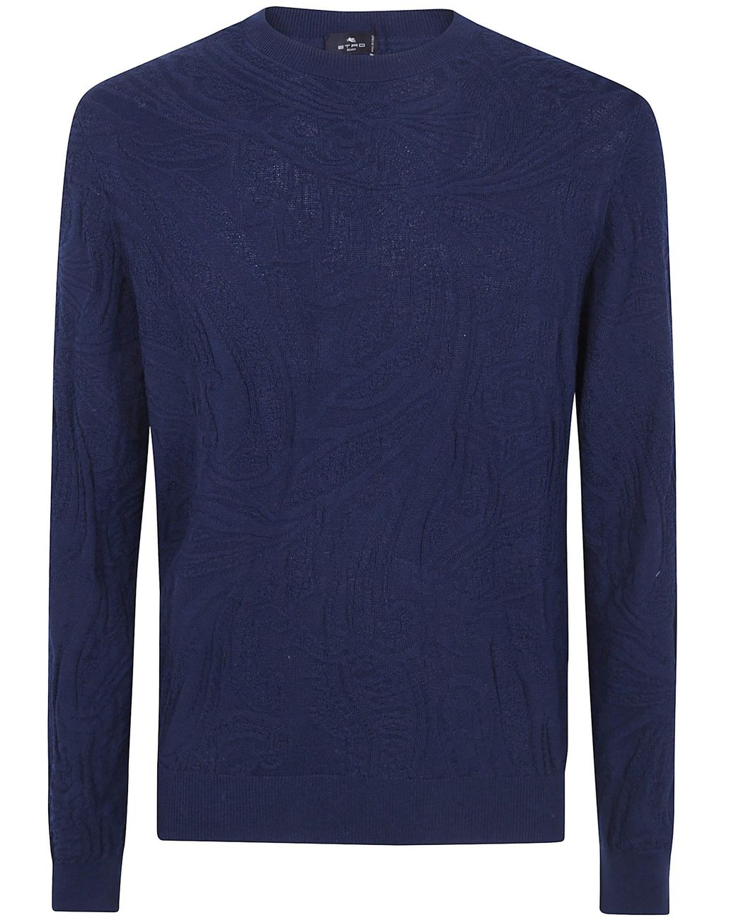 Etro Blue Round Neck Sweater for men