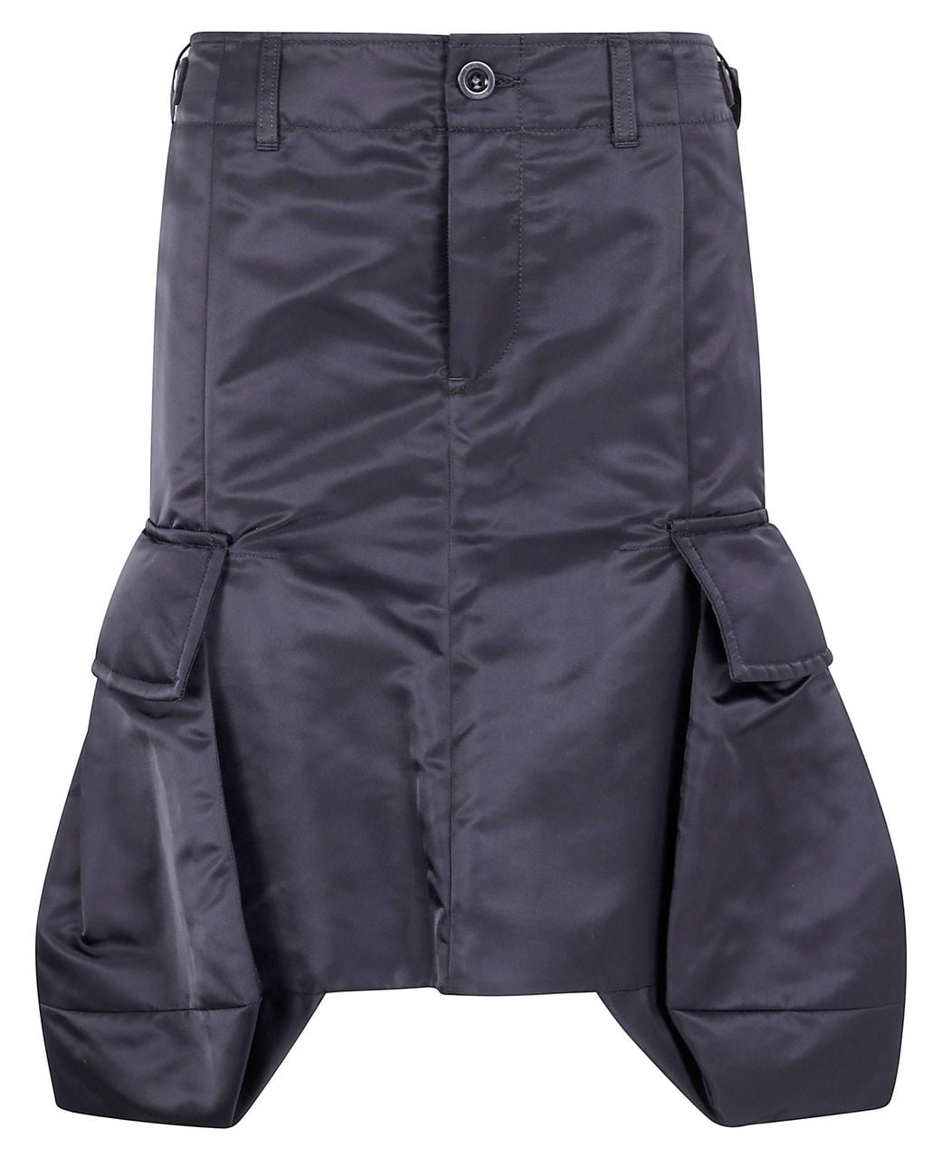Sacai Blue Nylon Twill Skirt