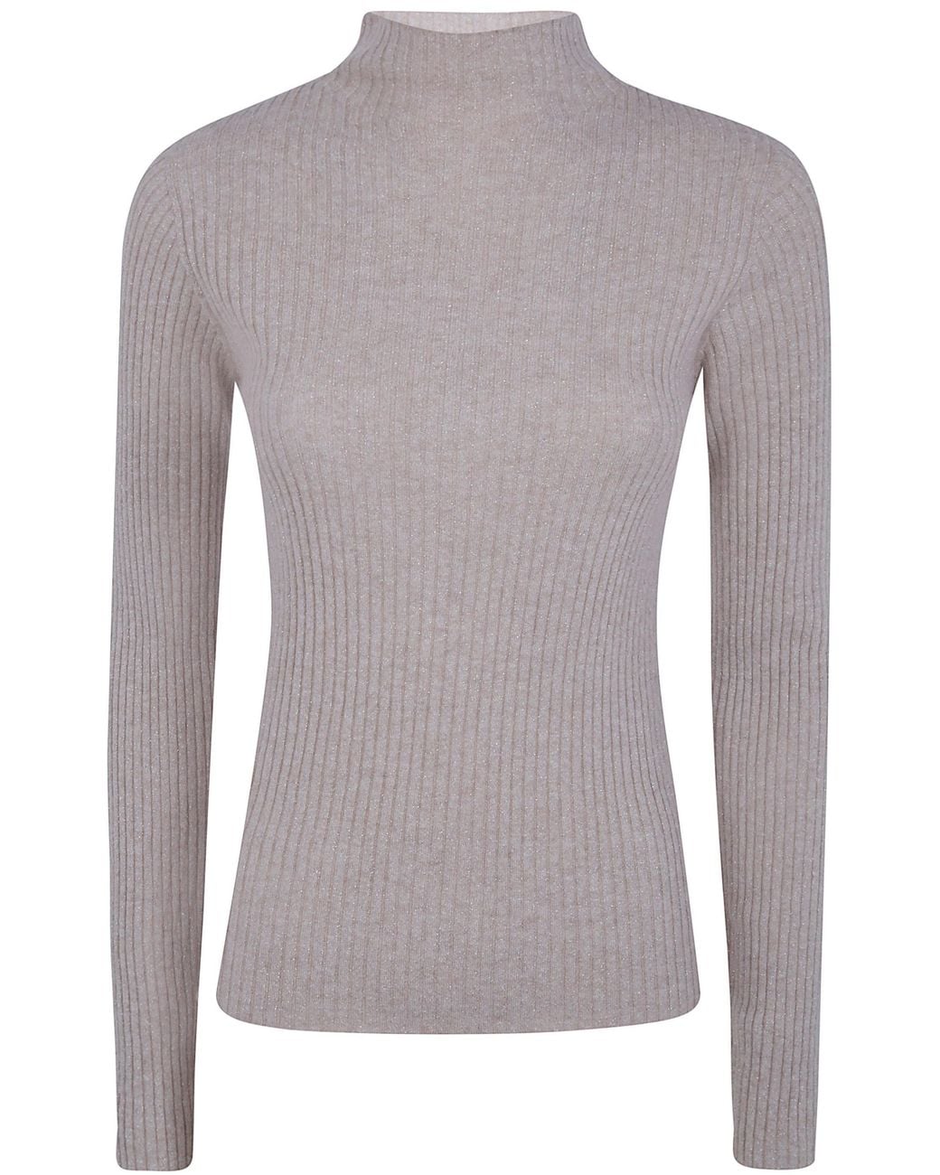 Twinset Gray Turtle Neck Sweater