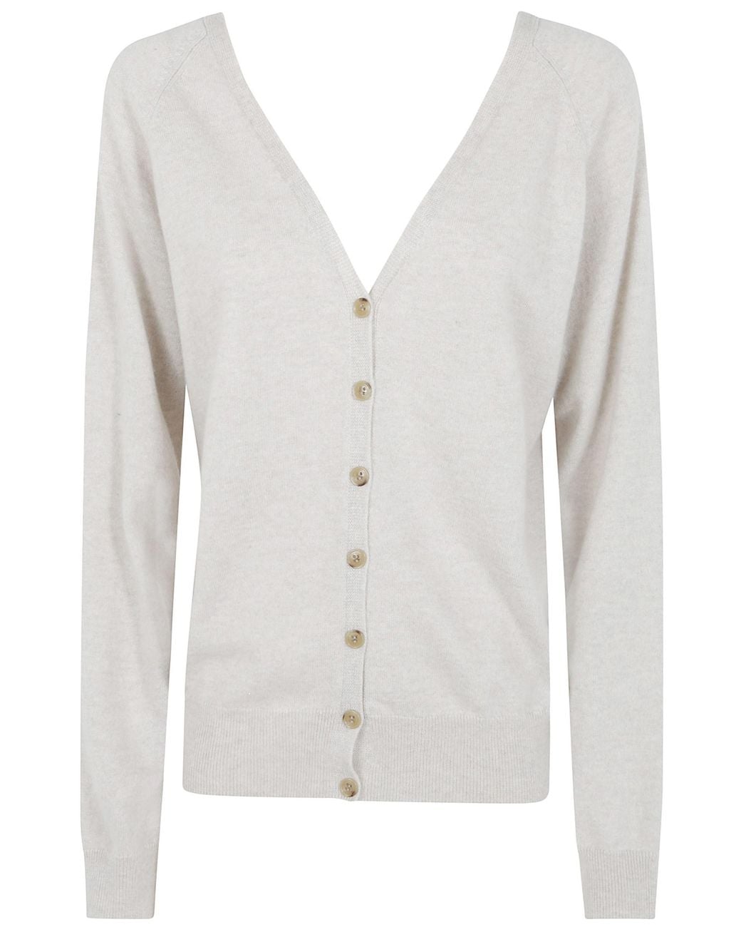 Lisa Yang White Sweater Knitted Cashmere "Jiani"