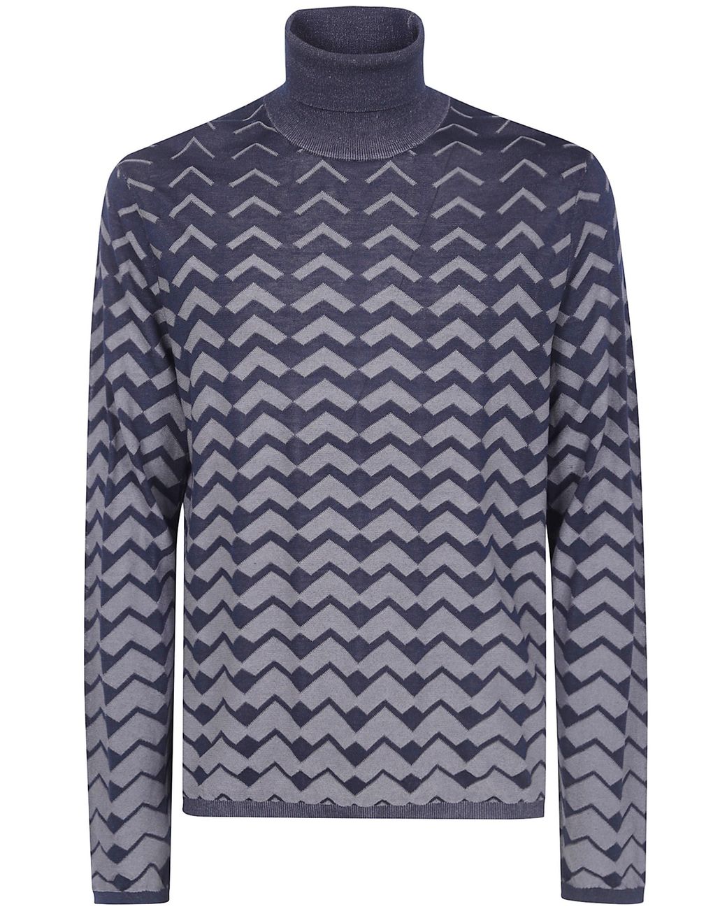 Emporio Armani Blue Turtle Neck Sweater for men