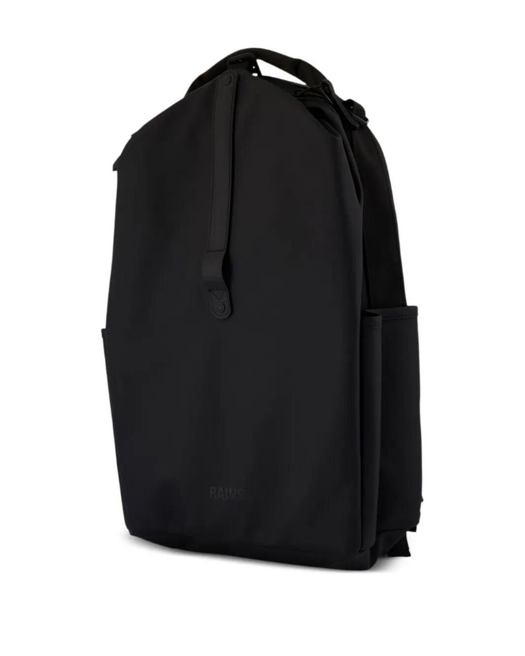 Rains Black Backpack Clip Front "W3"