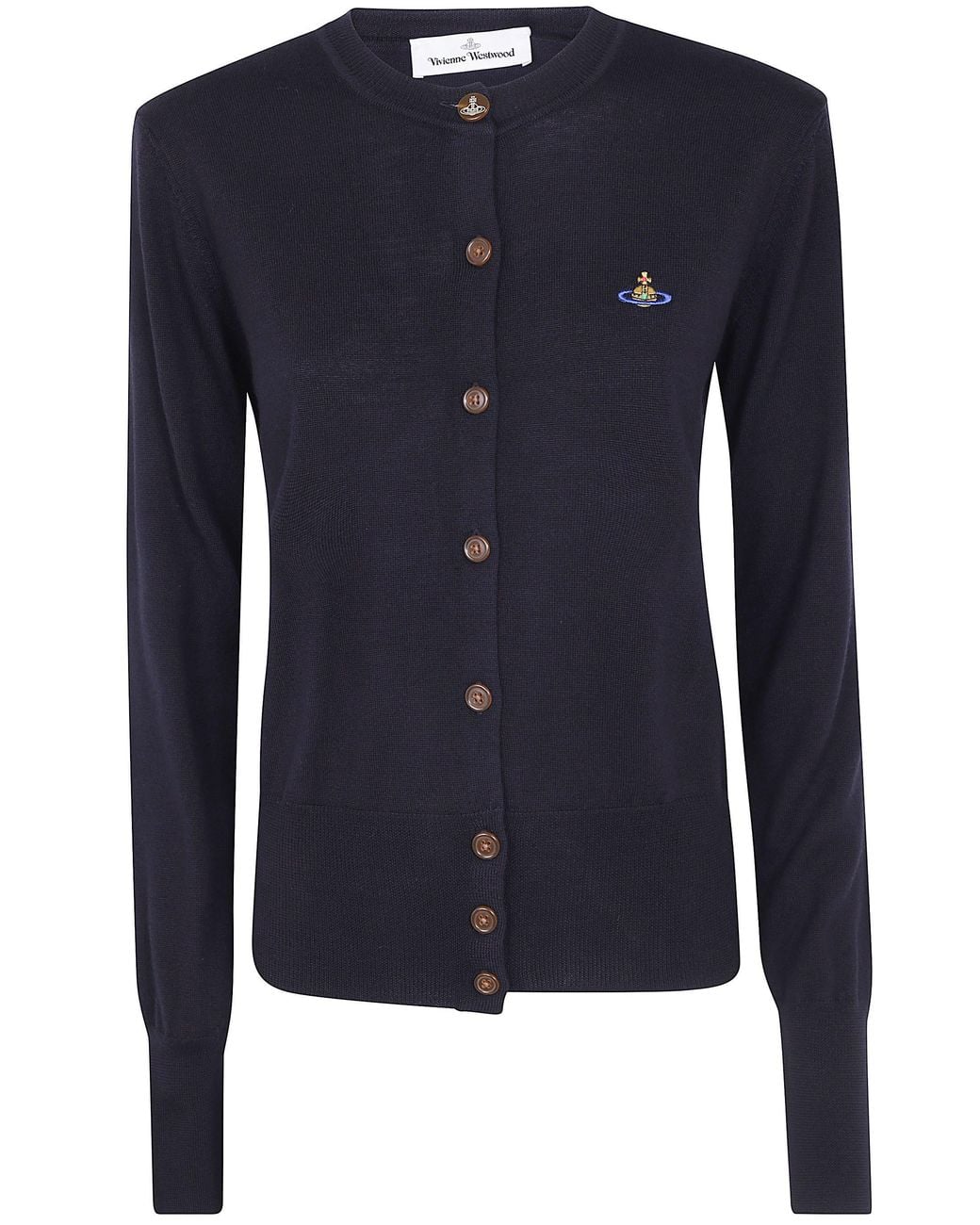 Vivienne Westwood Blue Wool Cardigan "Bea"