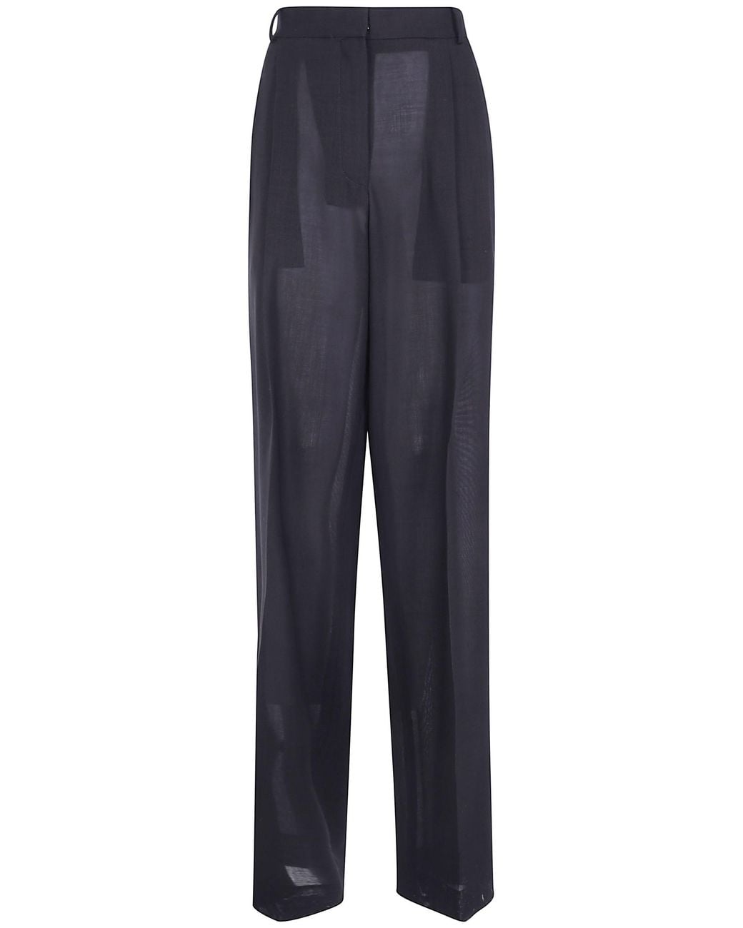 Tom Ford Blue Light Virgin Wool Tailored Wide Leg Pleated Straight Pants