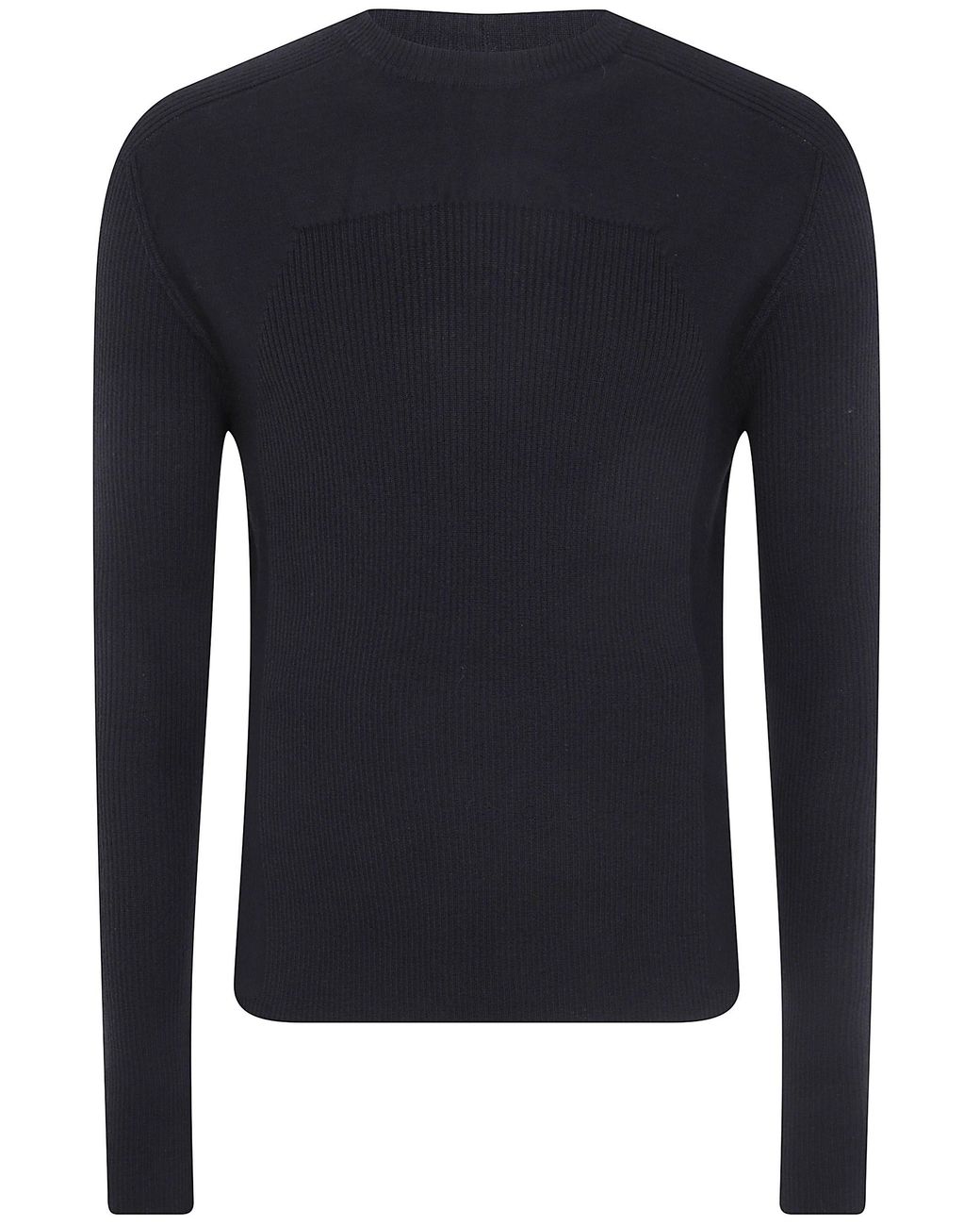 Rick Owens Blue "Ribbed Geo" Sweater for men