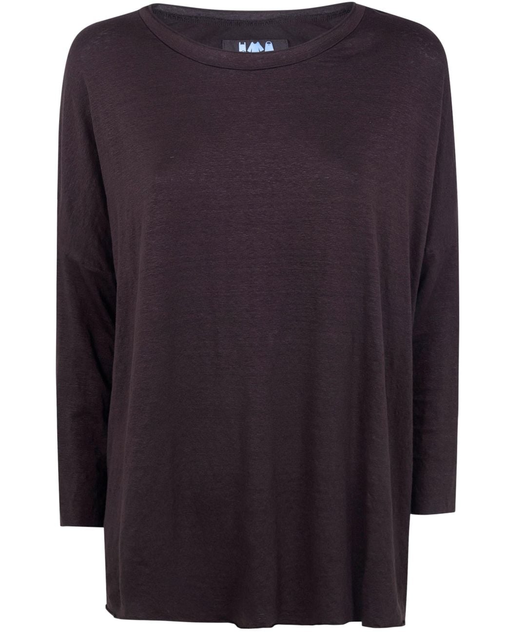 Labo.art Blue Labo. Art "Ata" Lieto Linen Round Neck Sweater