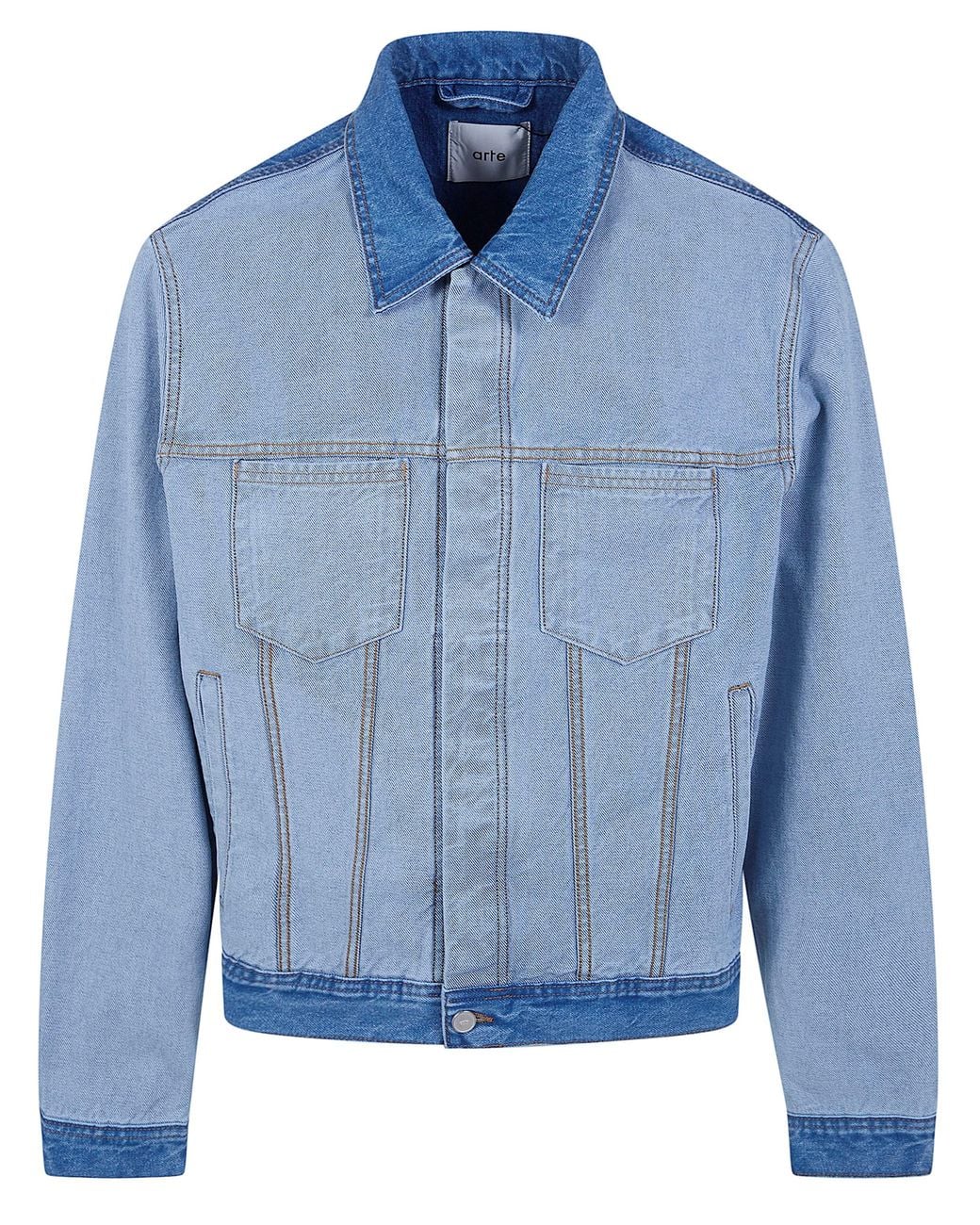 Arte' Blue Denim "Inside Out" Jacket for men