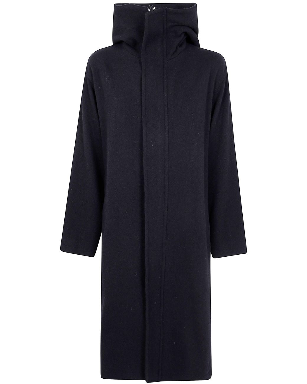 Y's Yohji Yamamoto Blue "Vintage Flannel" Hoodie Coat