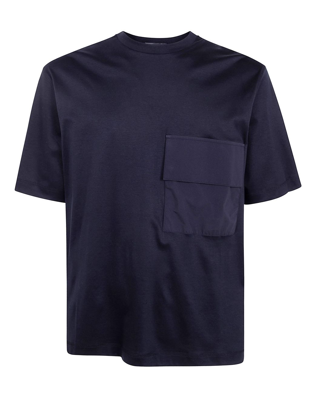 Laminar Black Contrast Pockets T-Shirt for men