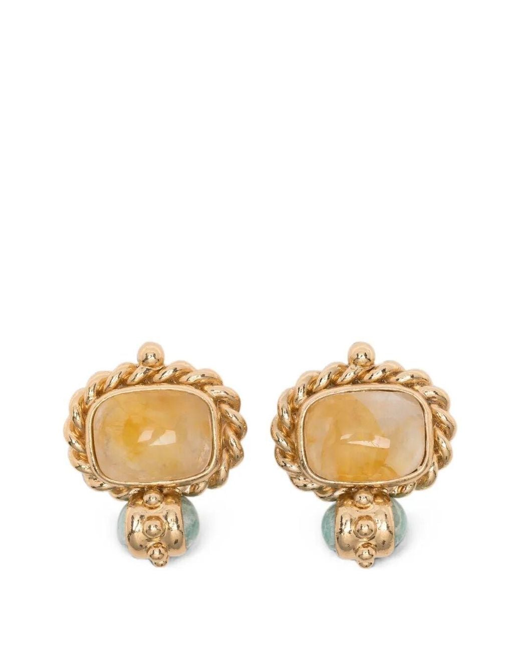 Gas Bijoux Metallic Earrings Clip-On "Amarante Cabo"