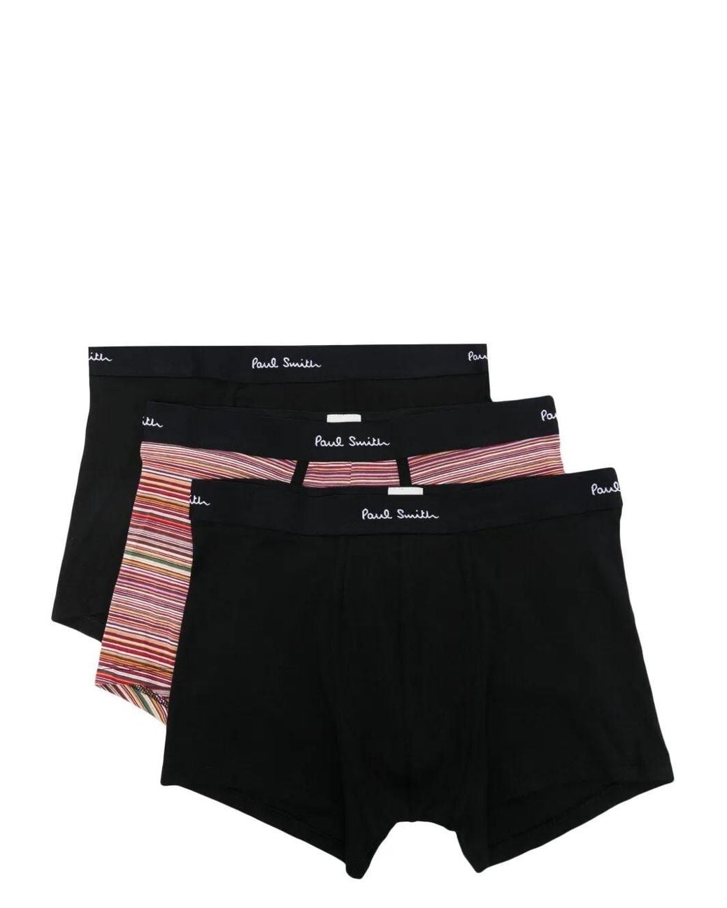 Paul Smith Black Trunk 3 Pack Blk Sign for men