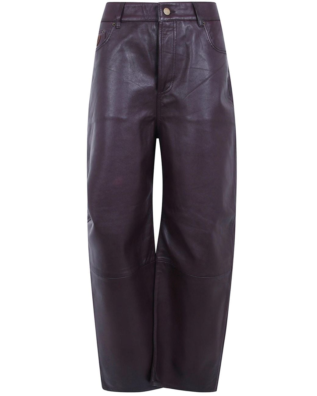 Lois Blue Leather Trousers "Dali Leather"