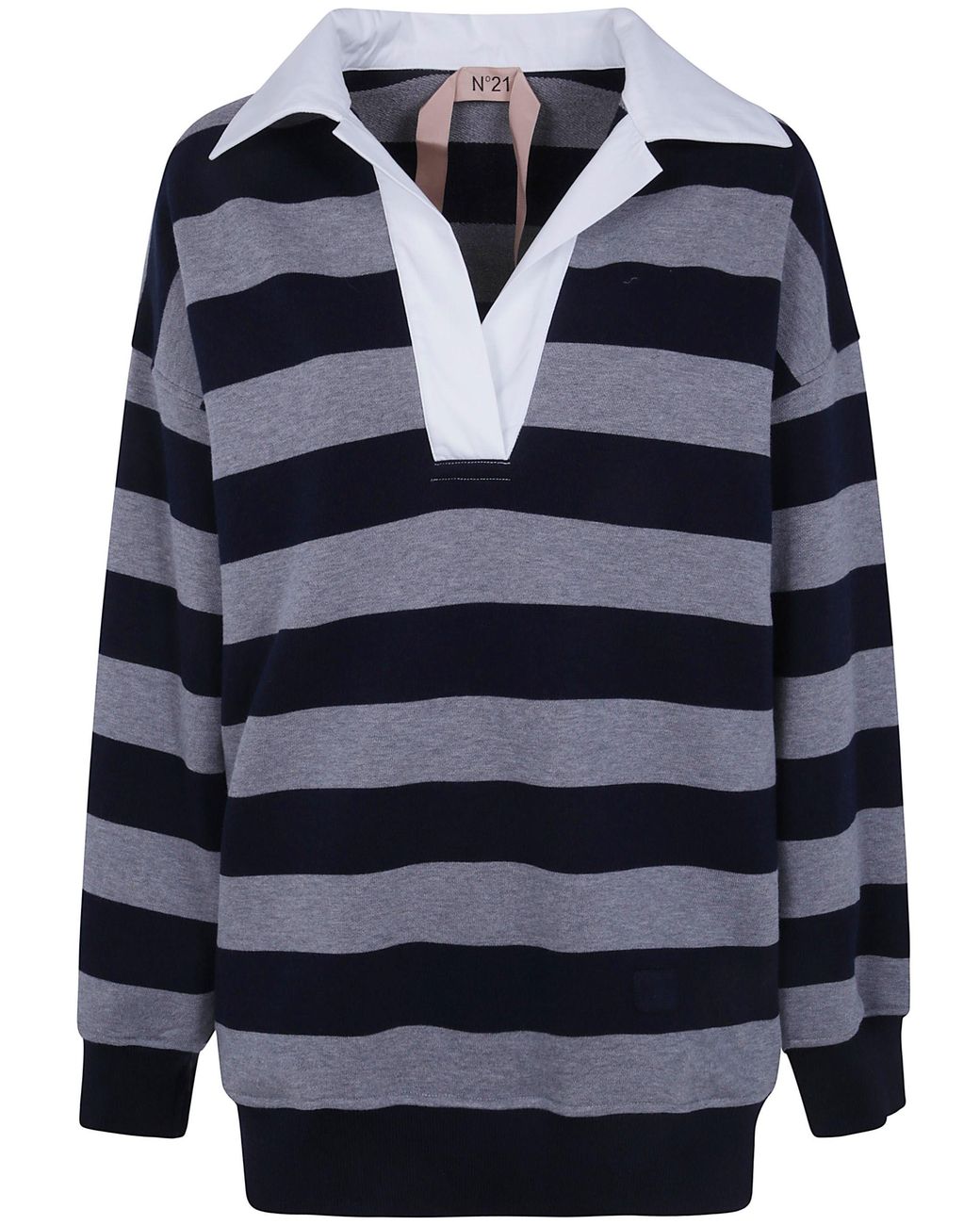 N°21 Blue Sweatshirt Polo Neck "E021.4097 R861"