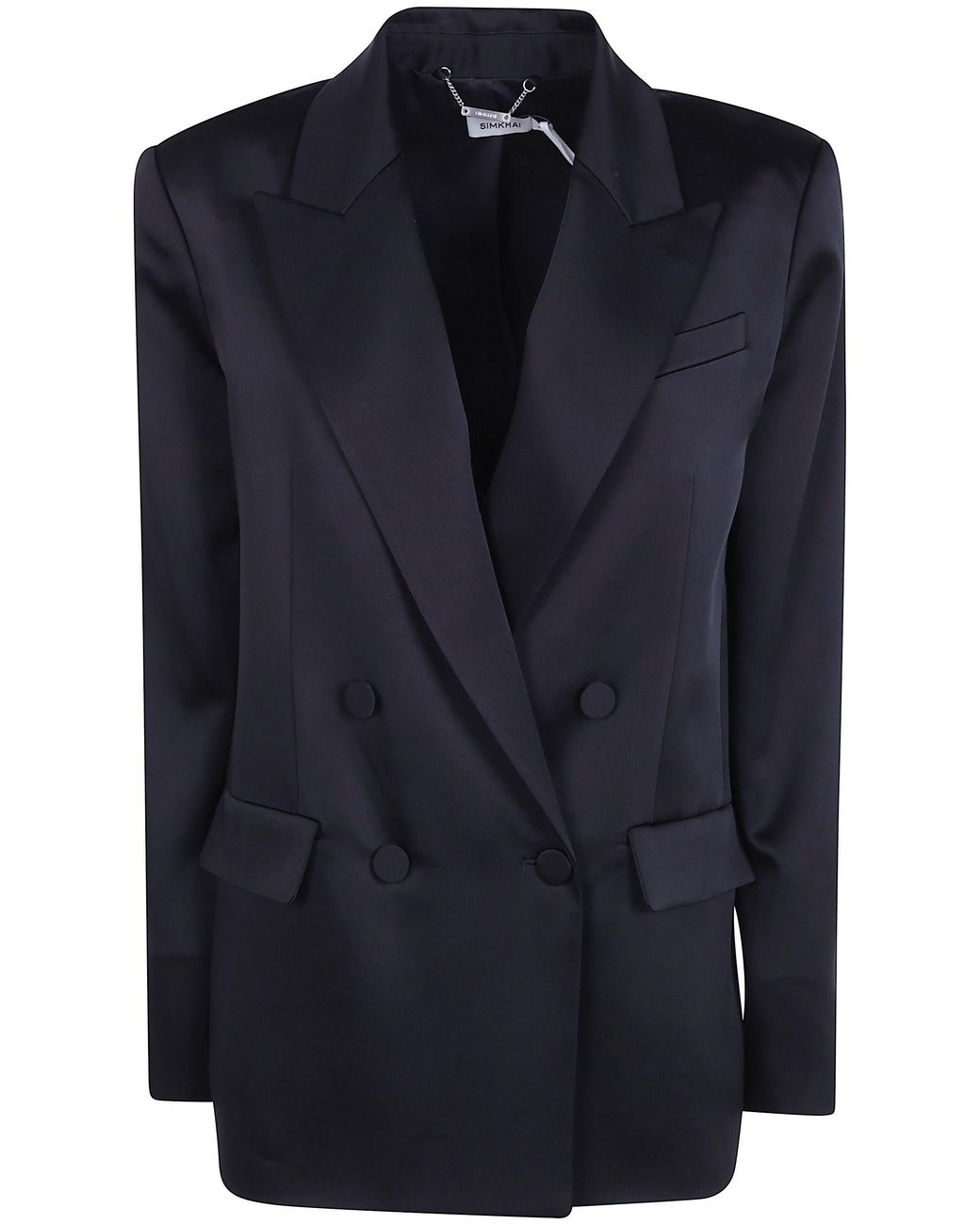 Jonathan Simkhai Blue "Norah" Double Breasted Blazer