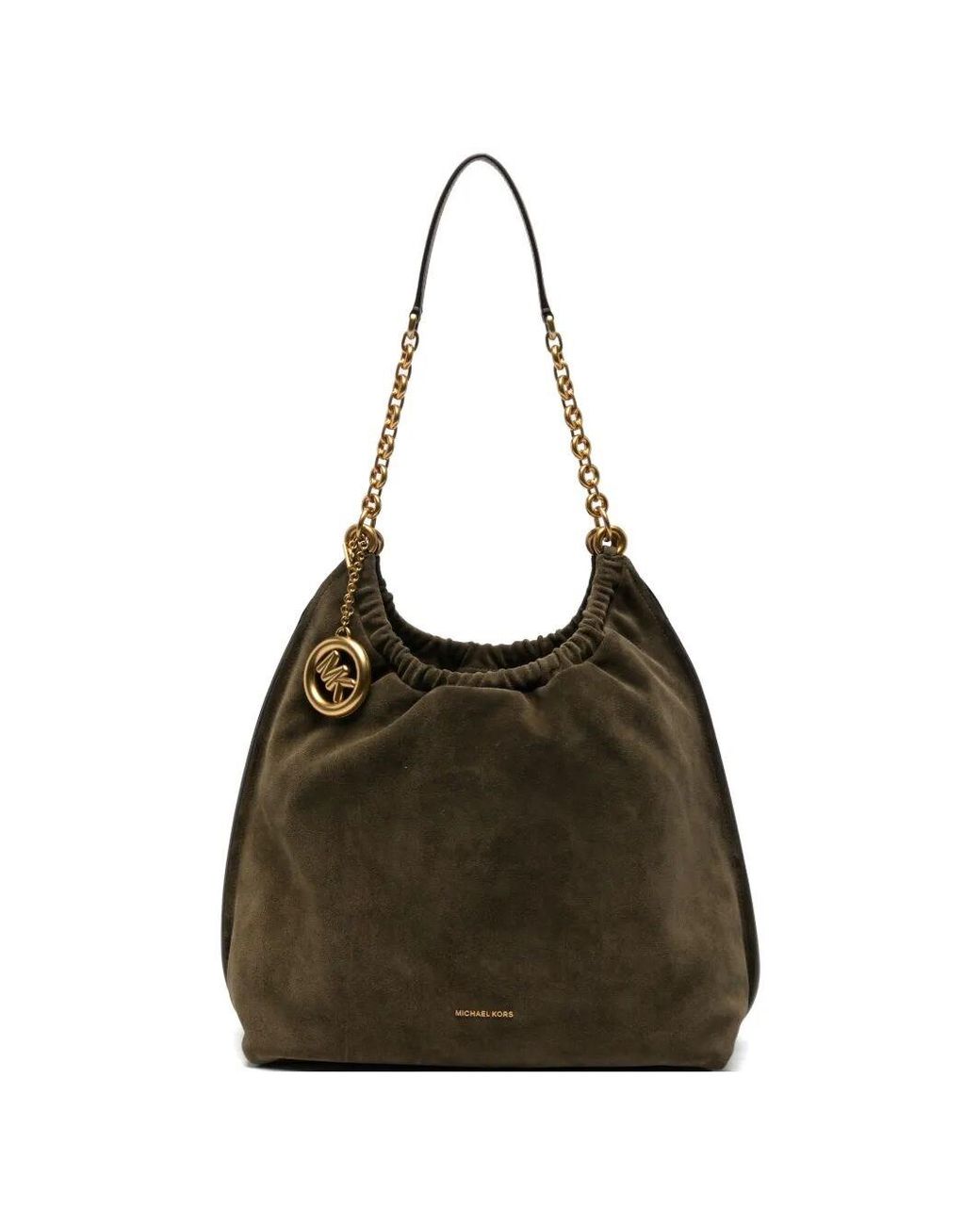 Michael Kors Brown Lg Cinch Shoulder Bag