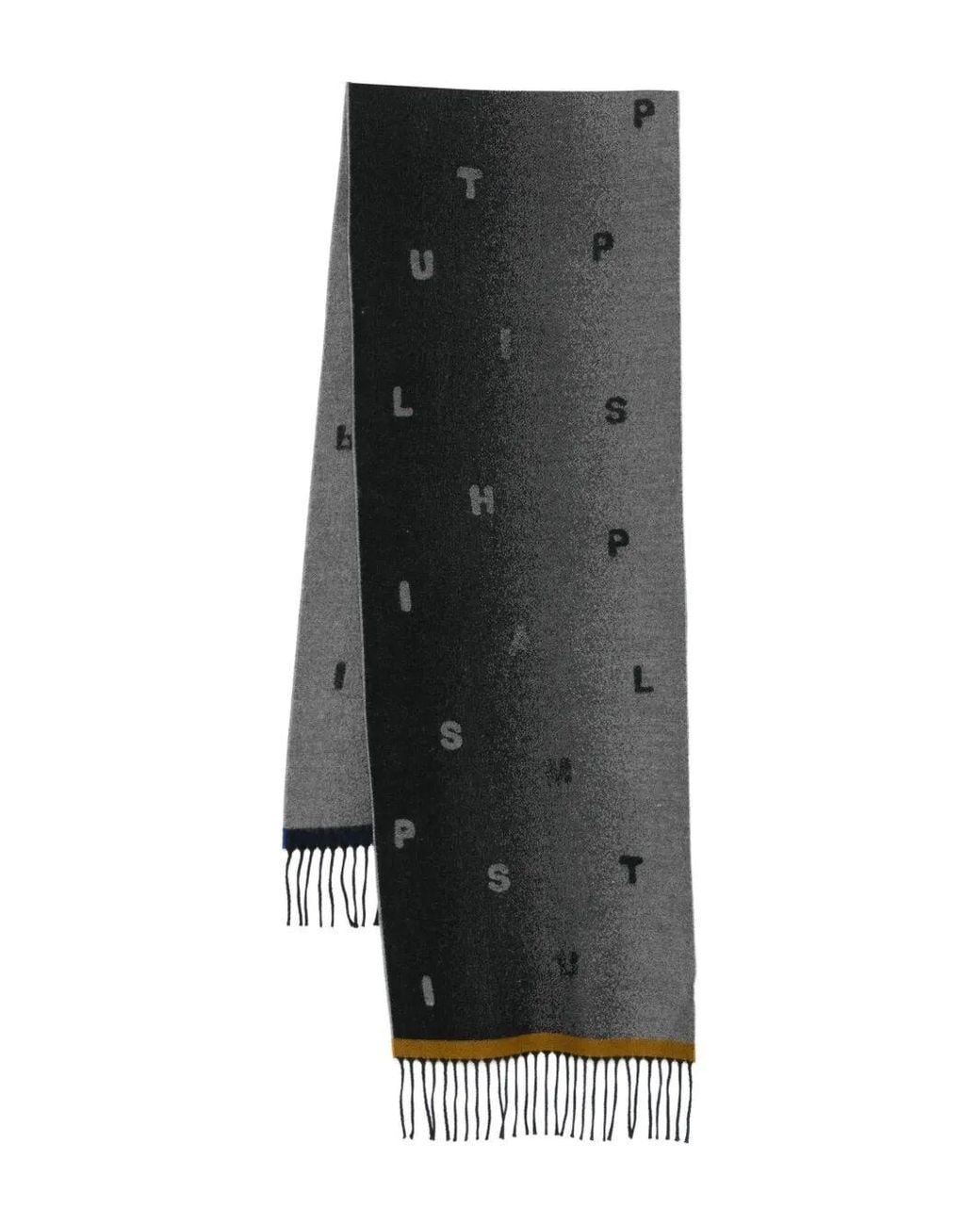 Paul Smith Black Scarf Faded Int Jacq for men