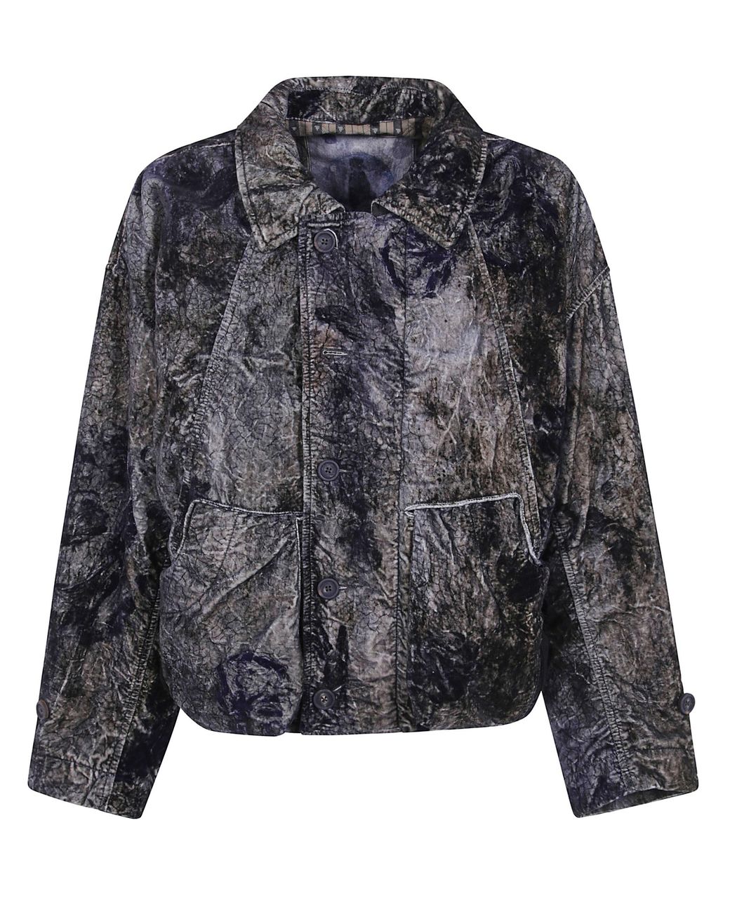 Ziggy Chen Black Aviator Jacket "Velvet Aviator Jacket" for men