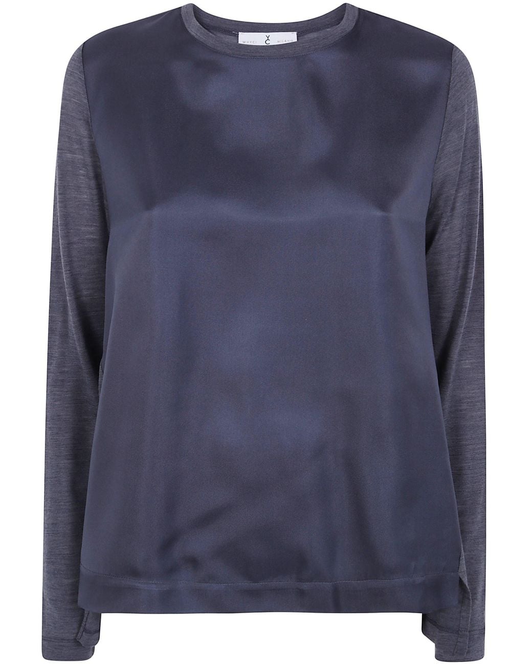 Whyci Blue T-Shirt Round Neck "Wh0040"