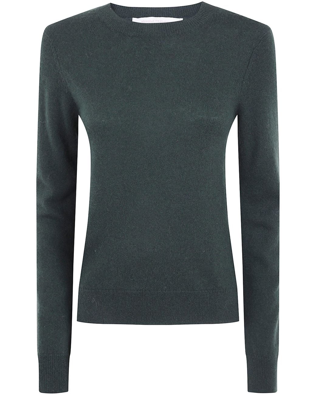 ABSOLUT CASHMERE Green Sweater Round Neck "Catelina"