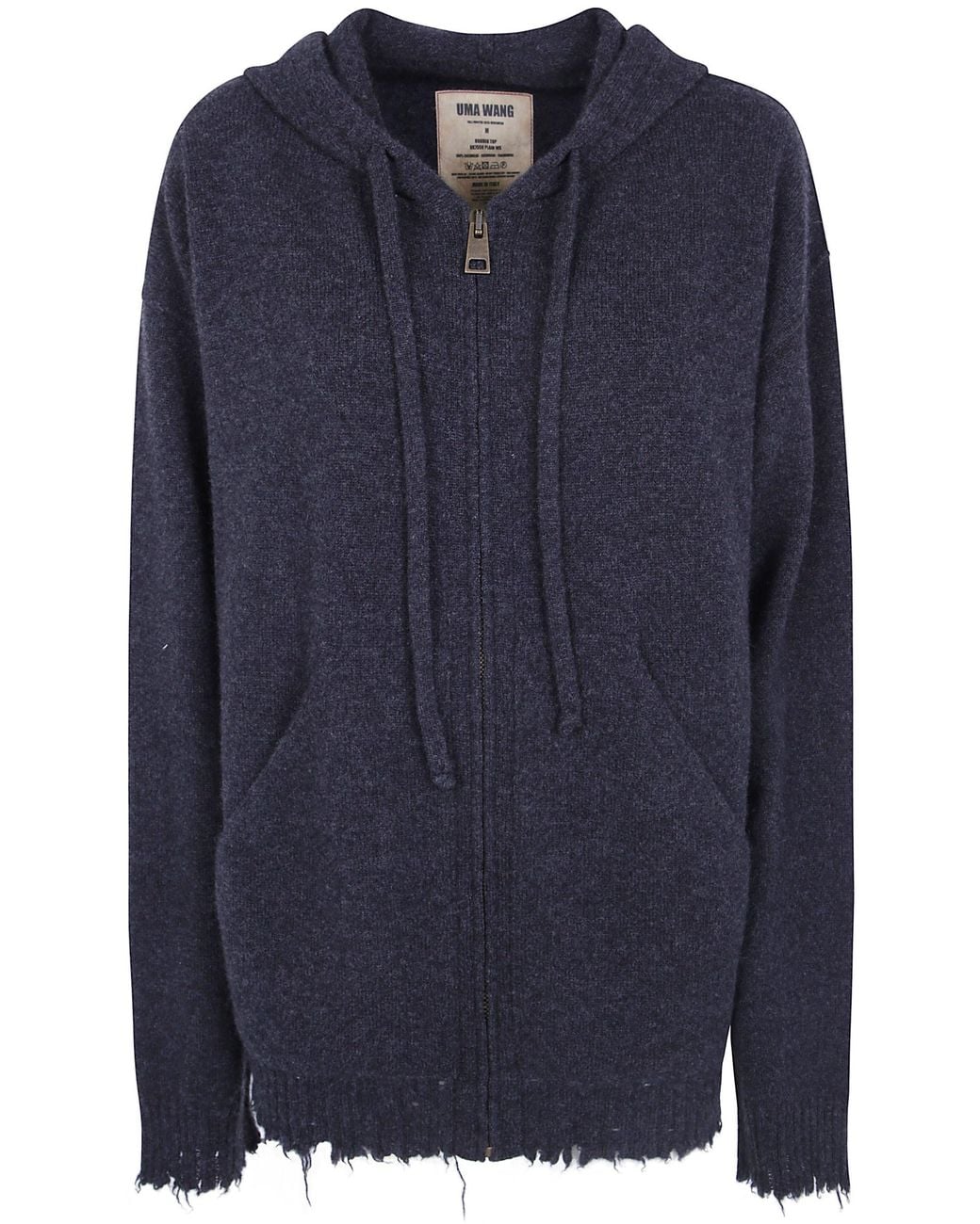 Uma Wang Blue Hooded Top