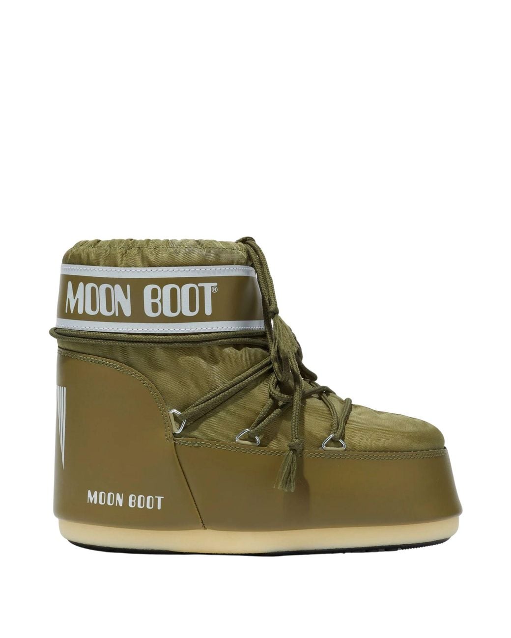 Moon Boot Green Low Nylon Boots "Icon Moonboot"