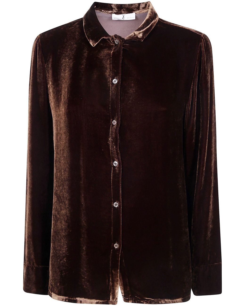 Whyci Black Shirt Flared "Wh0164 0041 Cognac"