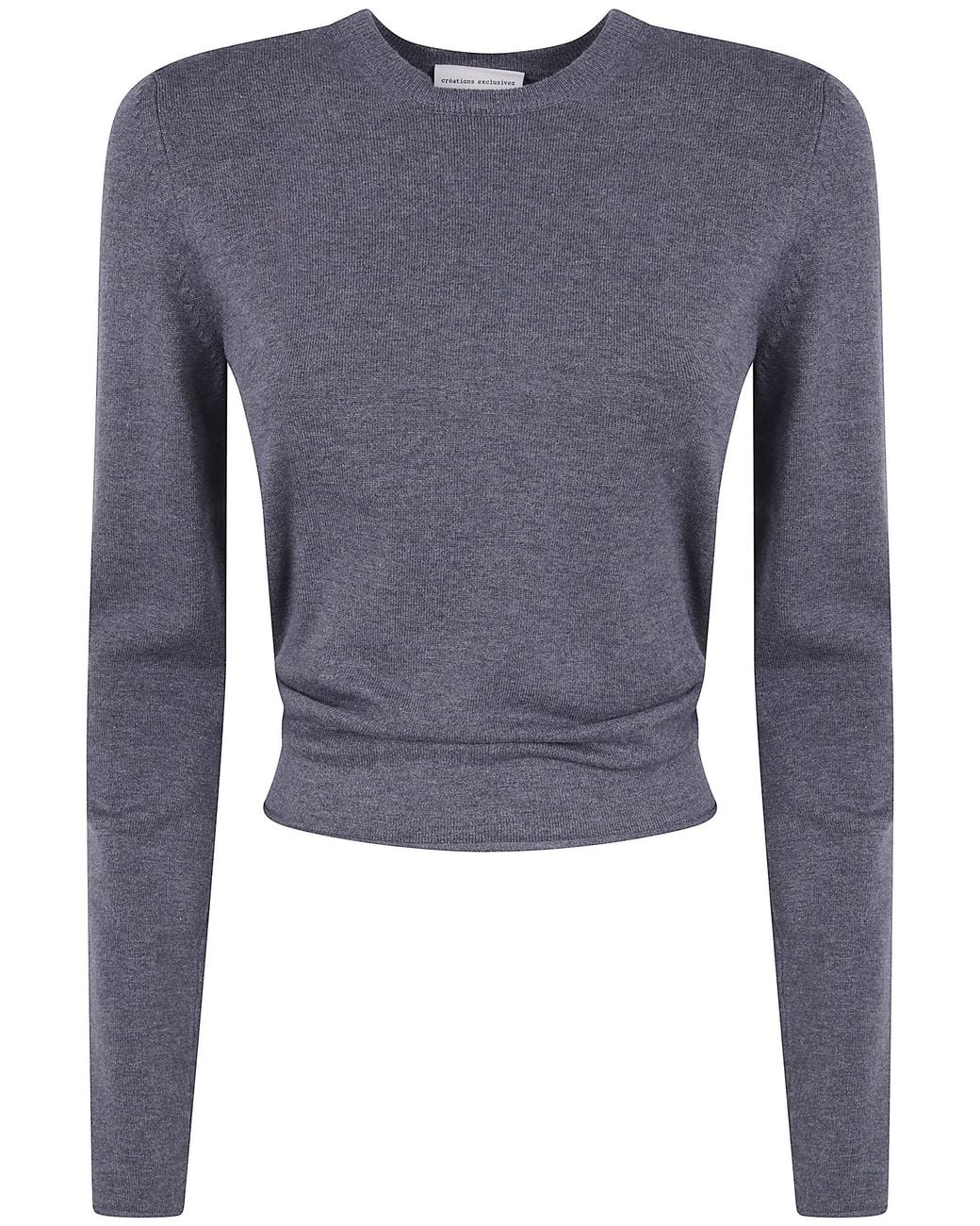 Semicouture Blue Sweater Naked Back "Kristy"