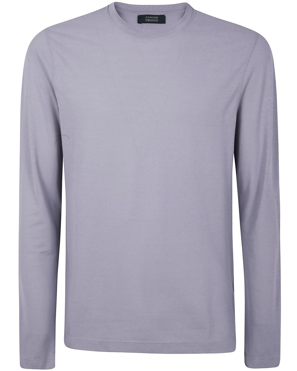 Zanone Blue T-Shirt Long Sleeves "Classic" for men