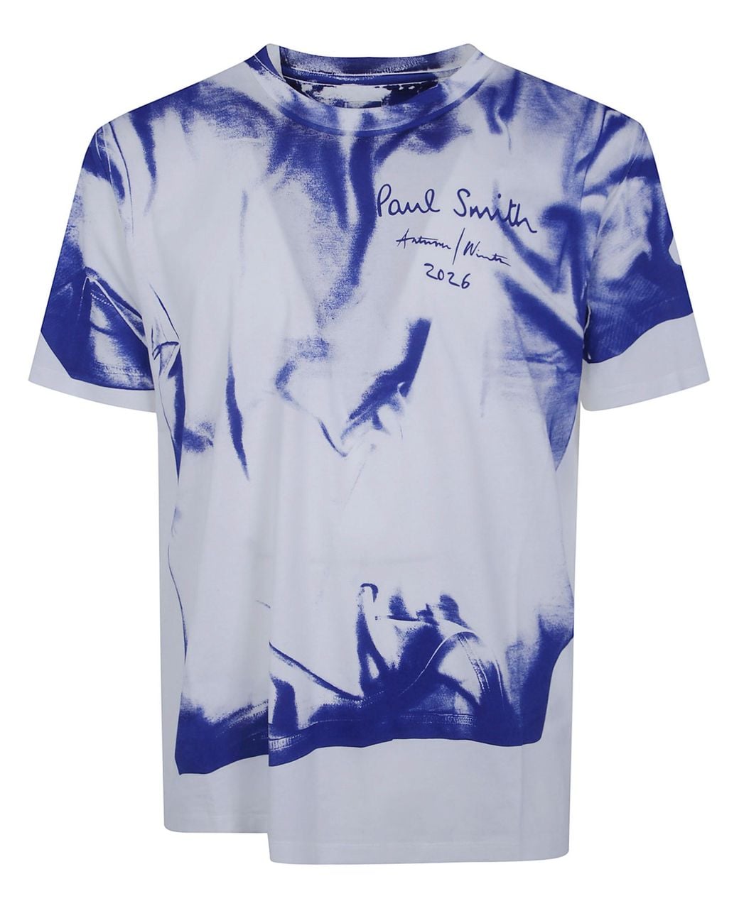 Paul Smith Blue T-Shirt Printed Printed Tshirt for men