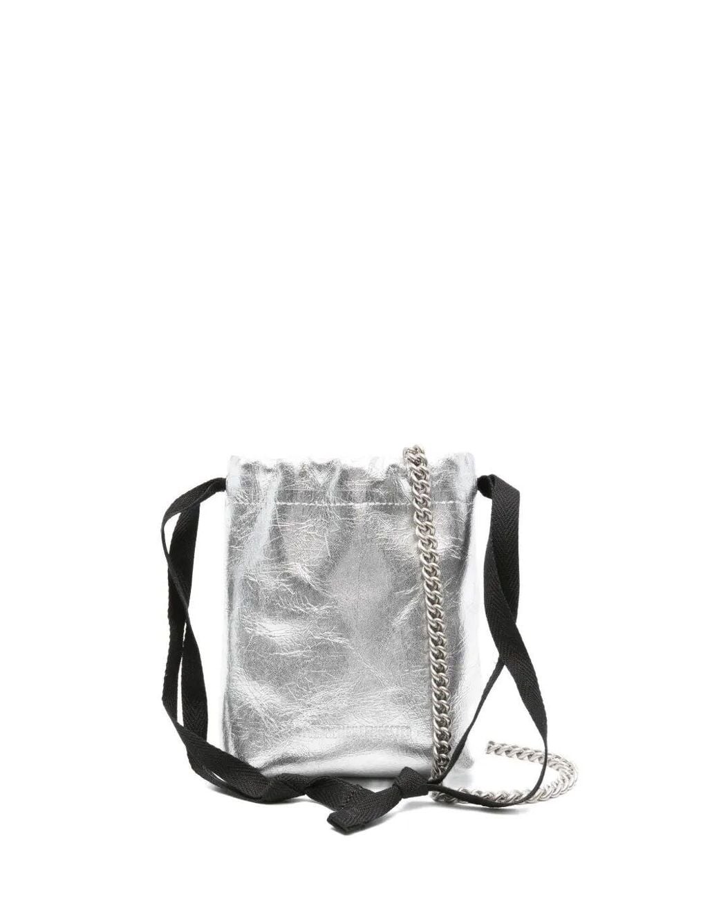 Ann Demeulemeester Metallic "Gael" Soft Small Hand Bag