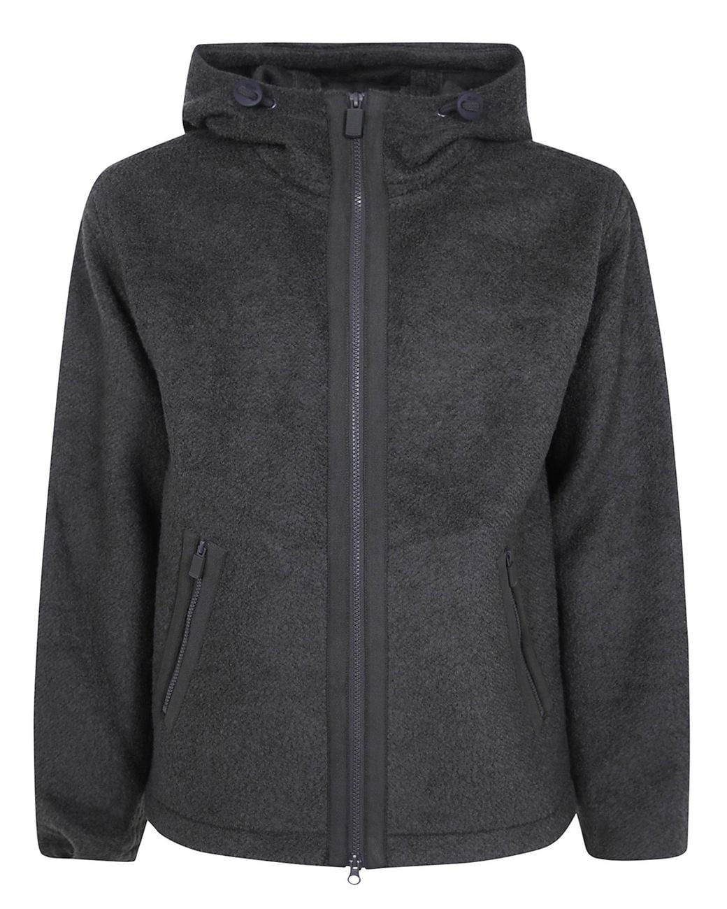 Aspesi Black Zip-Up Sweatshirt "Ay53" for men