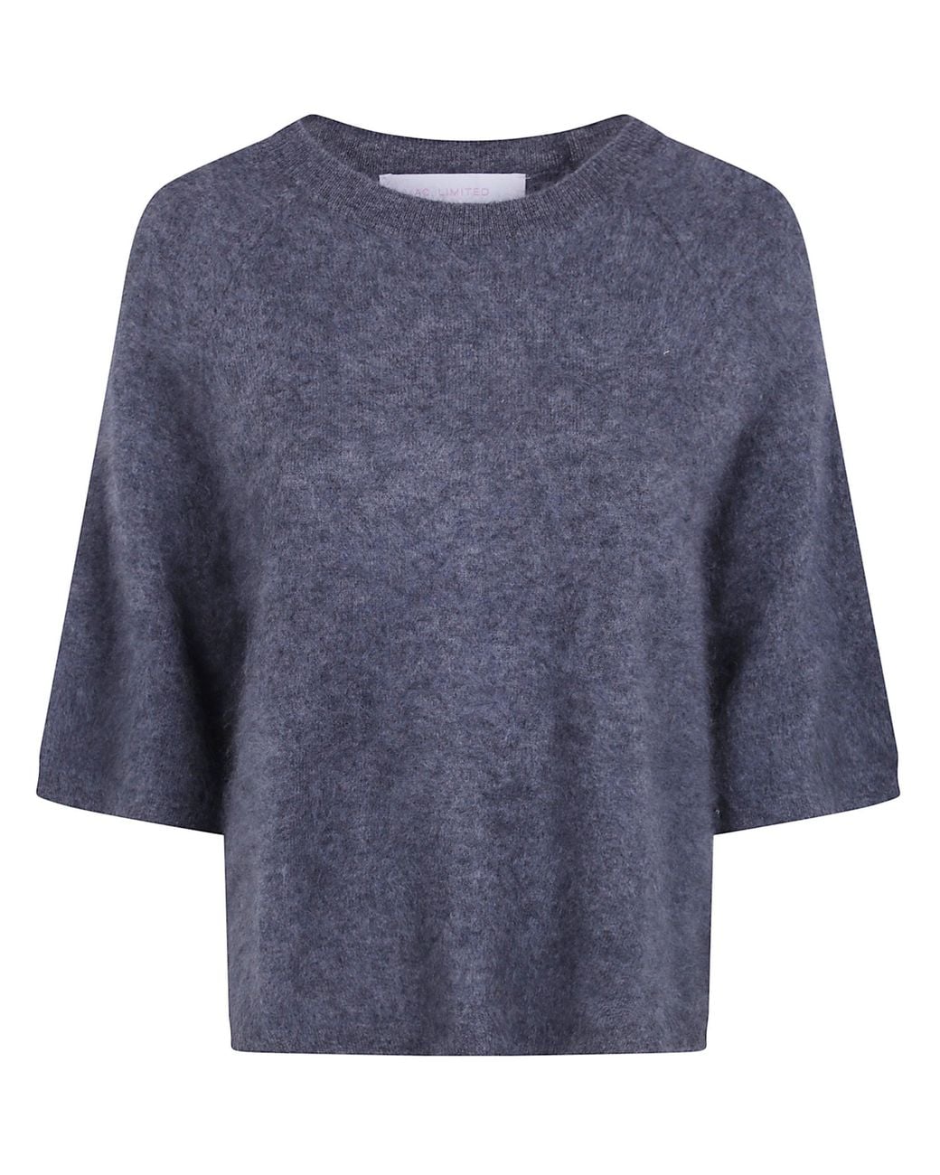ABSOLUT CASHMERE Blue Short-Sleeve Sweater "Jenna"