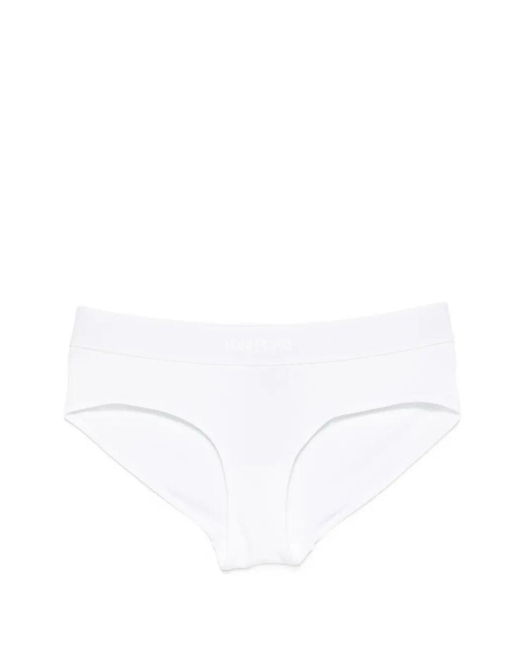 Tom Ford White Modal Boy Shorts