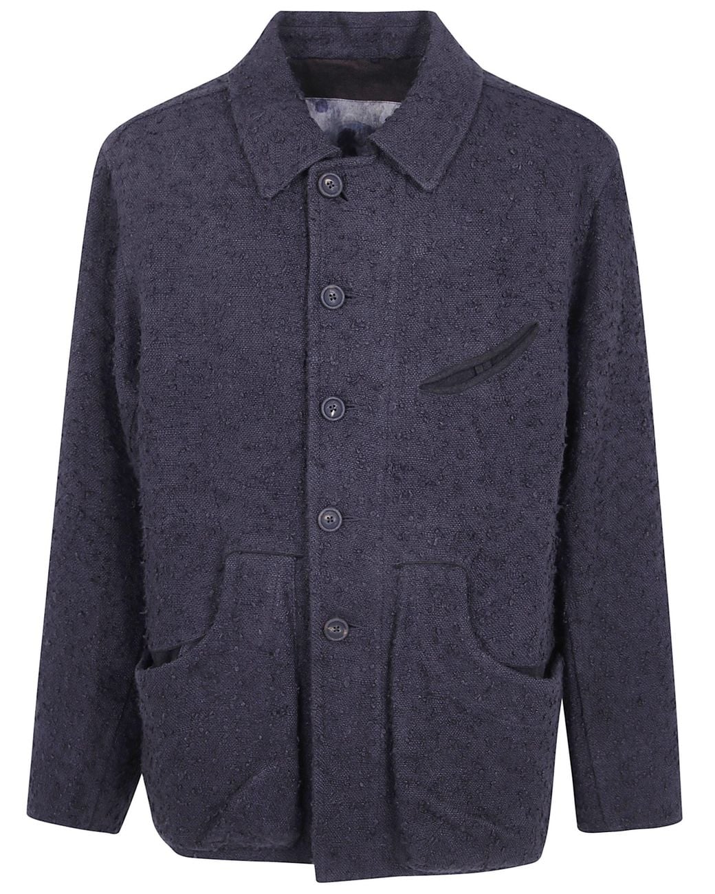 Ziggy Chen Blue Jacket Workwear "Oversized Workwear Jacket" for men