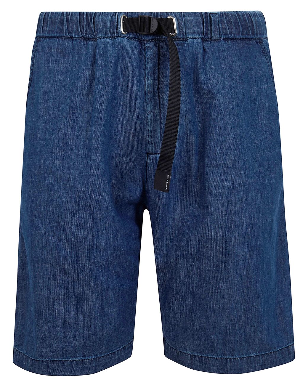 White Sand Blue Short Bermuda Trousers for men