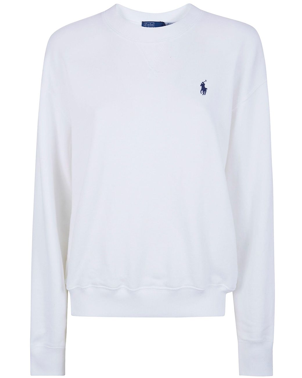 Polo Ralph Lauren White Crewneck Sweatshirt