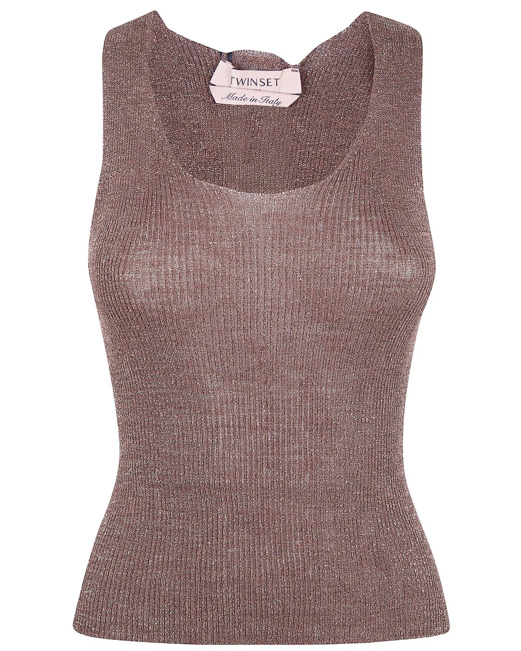 Twinset Brown Basic Top