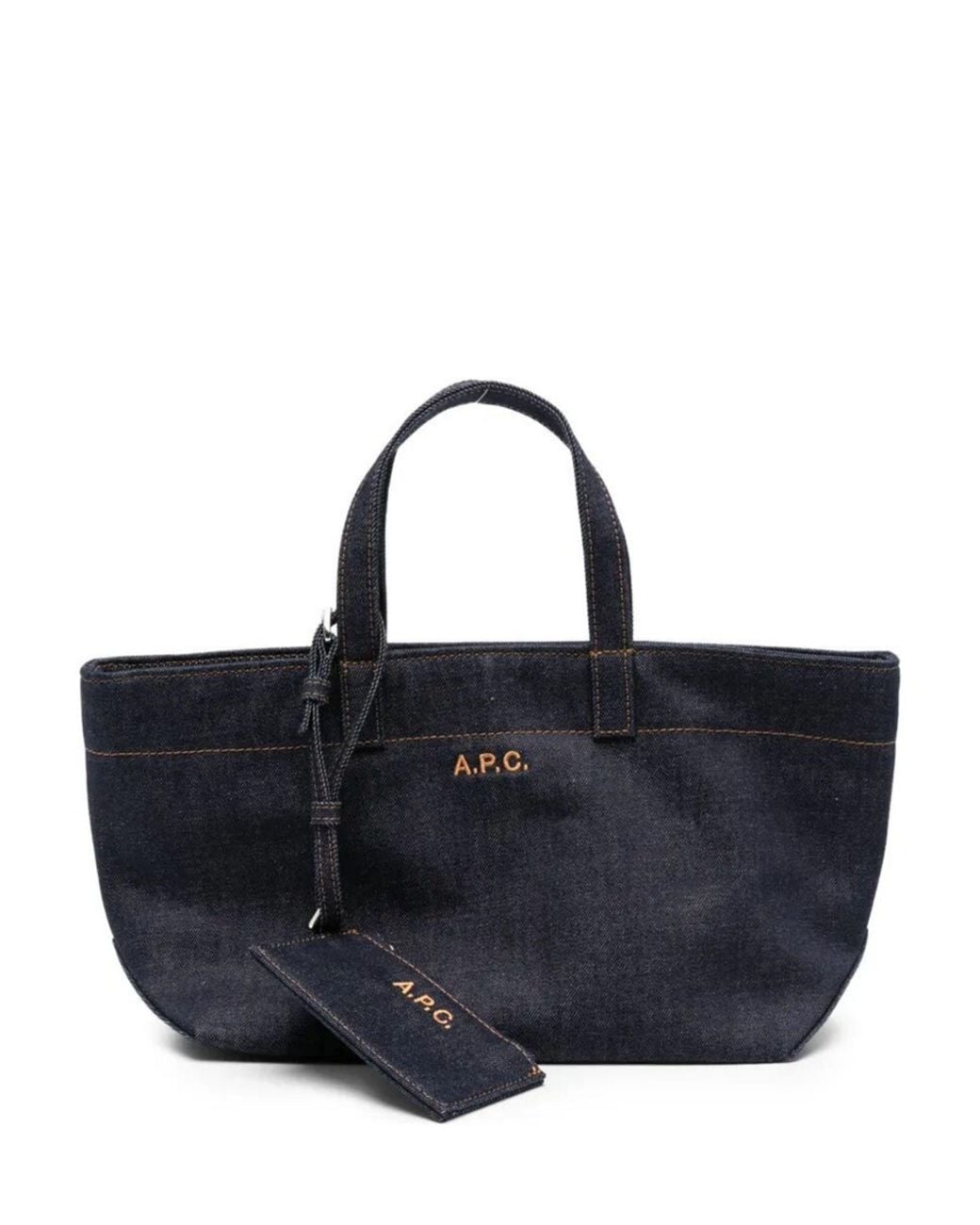 A.P.C. Blue A. P.C. Shoulder Bag Small "Le Drummer Toile"