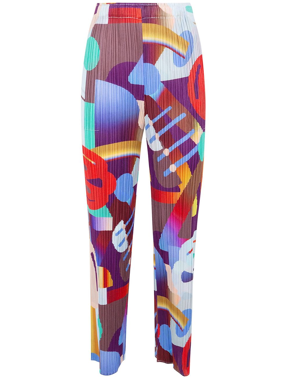 Pleats Please Issey Miyake Red Pleats Please By Issey Miyake "Playground" Trousers
