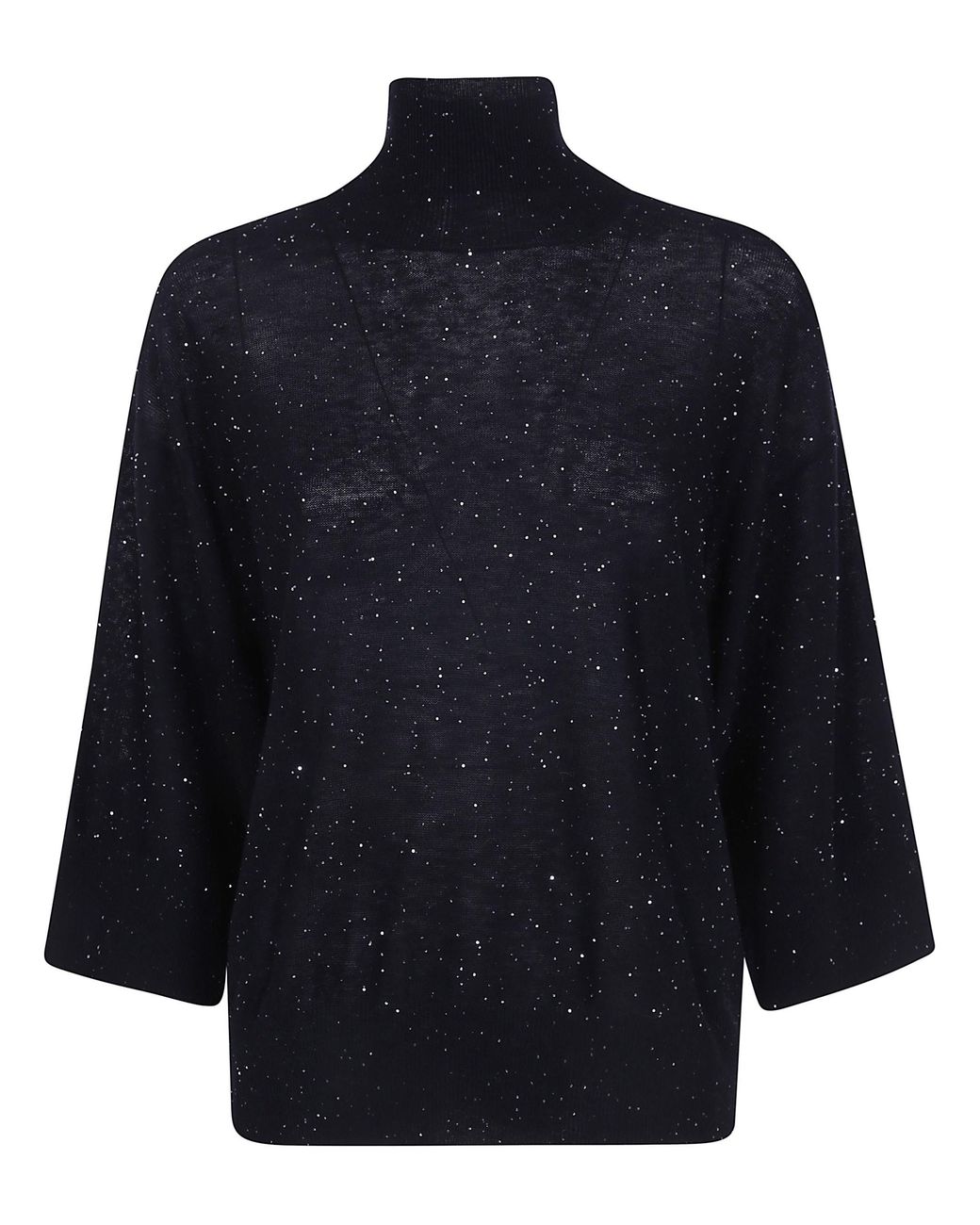 Fabiana Filippi Blue Turtleneck Sweater